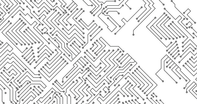 Vector abstract technology on white background.