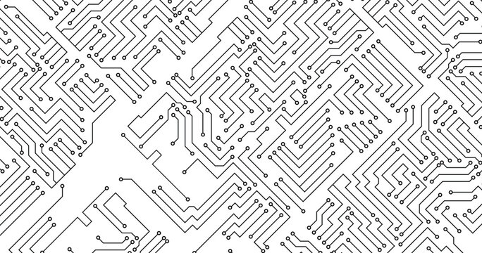 Vector abstract technology on white background.