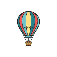 Fototapeta premium Colorful Hot Air Balloon Ride.