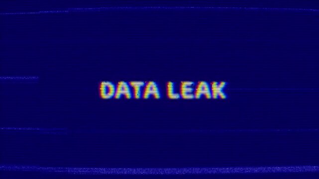 DATA LEAK Retro Text Intro Effects