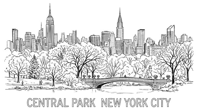 Central Park New York city Park.