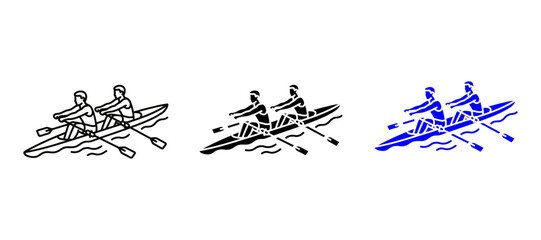 Fototapeta premium rowing