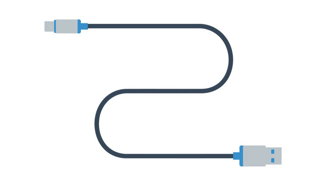 USB cable with USB C connector.