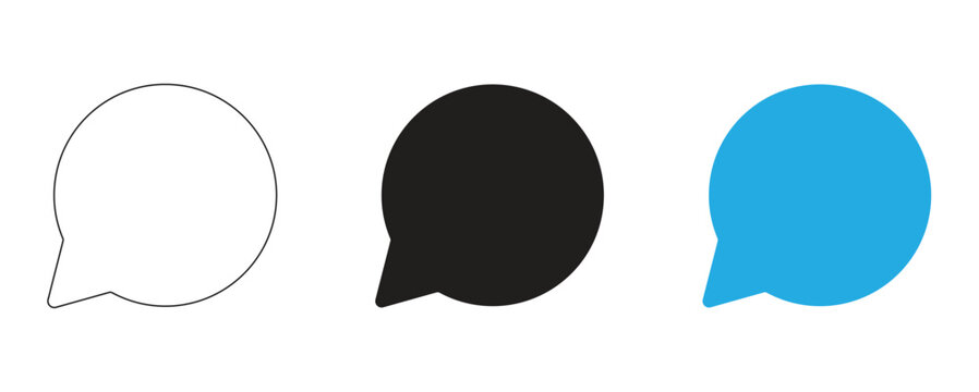 Speech Bubble Chat Icons Collection vector llustration