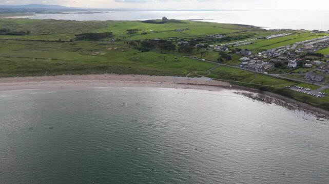 Aerial view of Mullaghmore in County. Sligo, Ireland