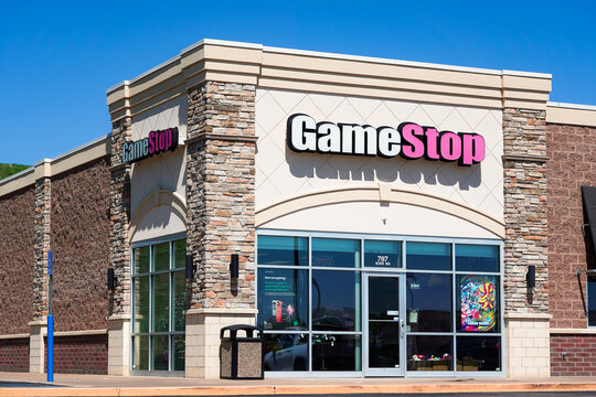 GameStop store in a plaza in Jefferson City, Missouri, April 2026