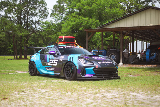 Subaru BRZ track race car in Savannah, Georgia, May 7 2026