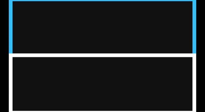 Abstract neon blue and animation white rectangular frames on black background