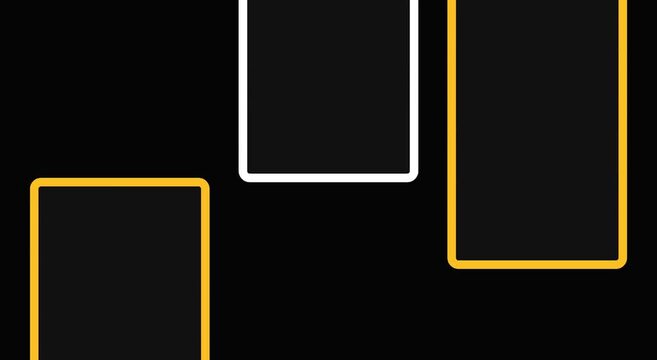 Animated abstract bar chart motion with dynamic rectangular frames animation