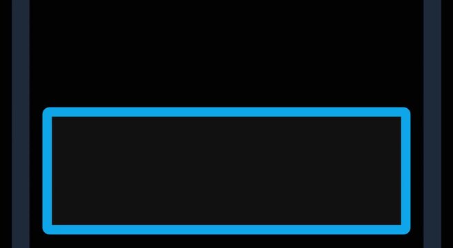 Blue neon frame border animation glowing digital interface overlay animation