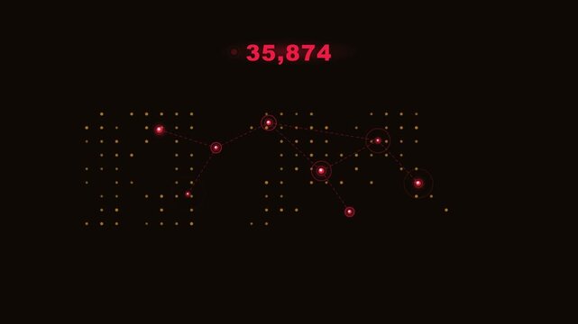 Digital Threat Phishing Scam Alert and Spam Activity Animation