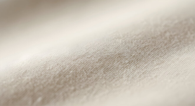 Beige textured fabric close-up with subtle linear pattern