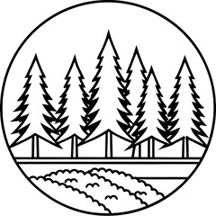 Fototapeta premium woodlands------illustration-vector-design-with-a-w (1).eps