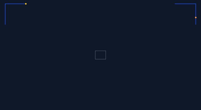 Digital camera viewfinder overlay with auto focus frame for ui animation