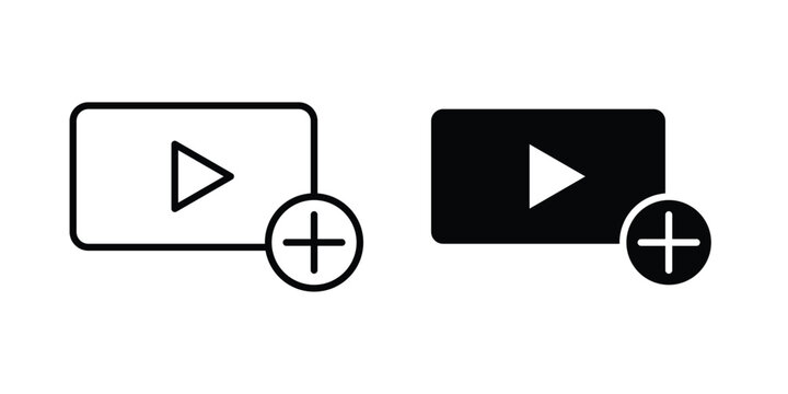 Add video icon or symbol for web and mobile