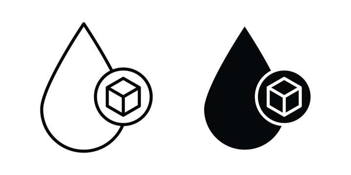 Blood sugar icon or symbol for web and mobile