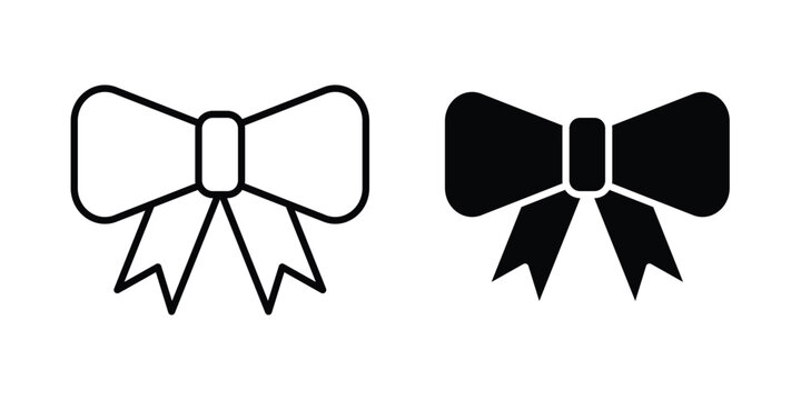 Bow icon or symbol for web and mobile