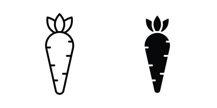 Carrot icon or symbol for web and mobile