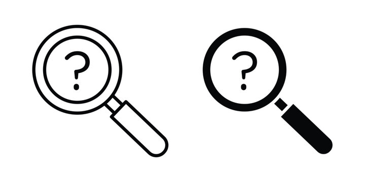 Curiosity icon or symbol for web and mobile