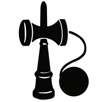 Kendama Traditional Japanese Toy Stencil