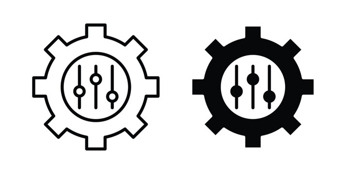 Mass customization icon or symbol for web and mobile