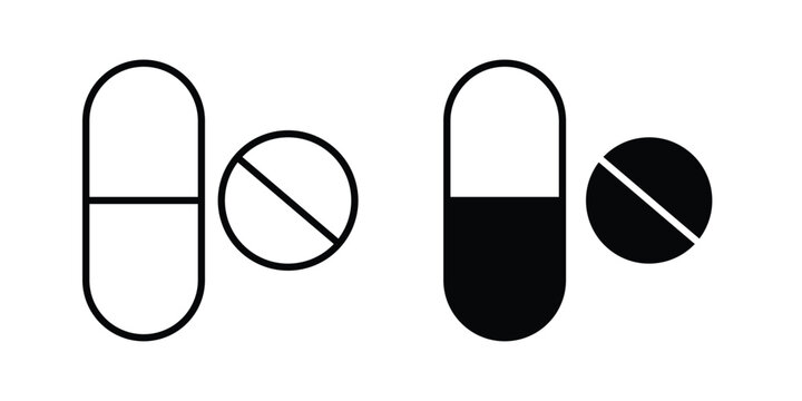 Painkiller icon or symbol for web and mobile