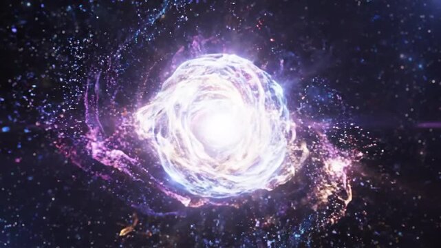 Cosmic Genesis: Witness the awe-inspiring birth of a celestial marvel, a radiant star ignited within the vast expanse of the cosmos.