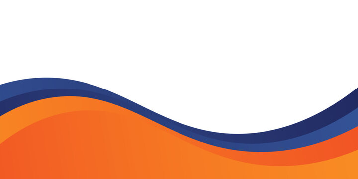 abstract blue orange corporate background with 3d concept. abstract white background with blue  and orange wave background banner with formal concept for banner advertisement announcement certificate