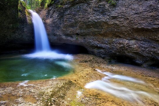 Waterfall in the T&ouml;sstal, Canton Zurich, Switzerland