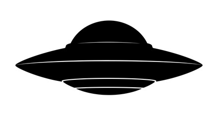 UFO silhouette against a white background © Creator Rima  Akter