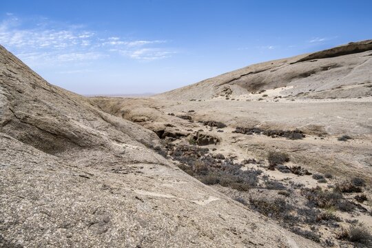 Rocks at Vogelfederberg, granite rocks, Namib Naukluft Park, Namibia