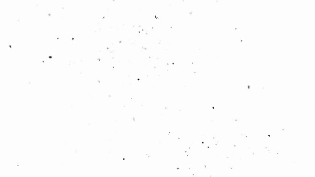 Abstract film grain dust and scratches overlay, black and white texture background, vintage cinema noise for video editing