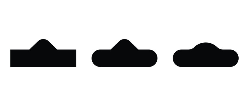 Euro Hook Icon set, flat style euro hook icon set, Euro Hook Icon On White Background, vector illustration.