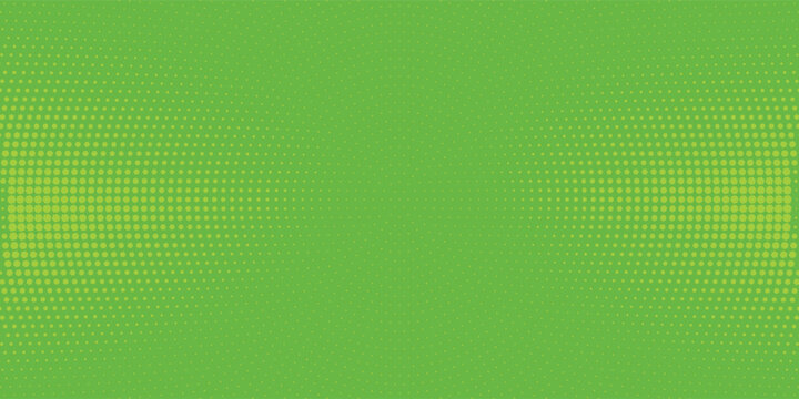 Dots halftone green color pattern gradient texture with technology digital background. Dots pop art comics with nature graphic design