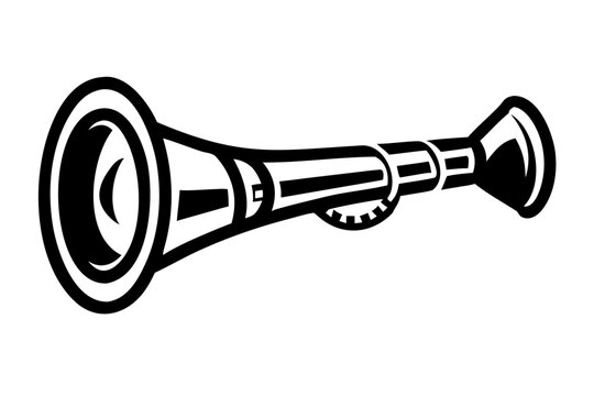 nadaswaram instrument silhouette illustration for traditional indian folk music performance and acoustic design