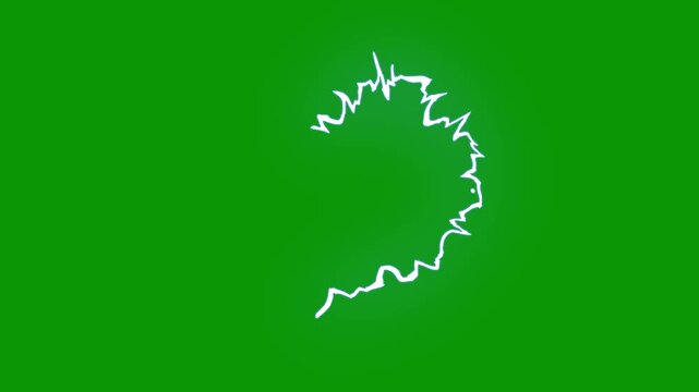 Dynamic lightning strike vortex against green screen background, glowing electric plasma waves and intense thunder sparks generating futuristic energy burst motion graphics 4k