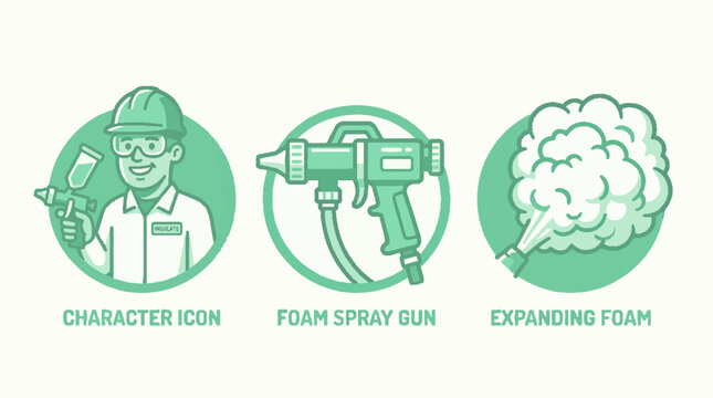 Spray gun foam applicator tool.