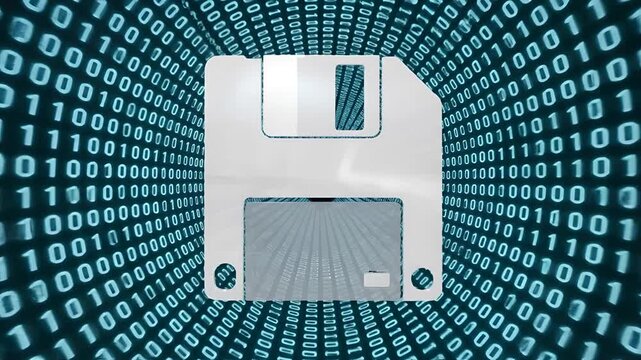 Retro Floppy Disk Floppy Disk Data Storage Technology Concept.