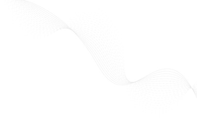 Obraz premium Abstract white wavy lines on white background wave