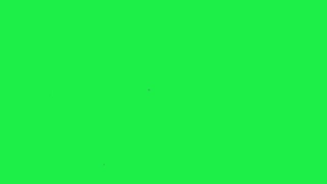 Comic style YEAH text animation on green screen background with colorful speech burst effect for editing projects use