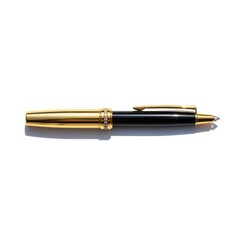 Naklejka premium Elegant black and gold writing instrument