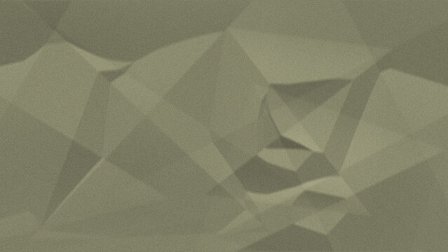 Abstract geometric green mountain landscape