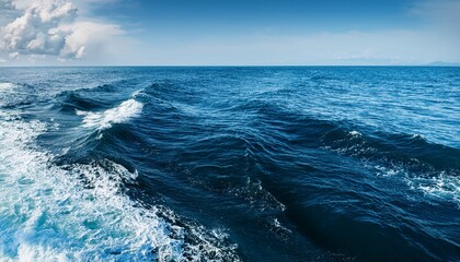 Naklejka premium water waves foam texture background sea ocean