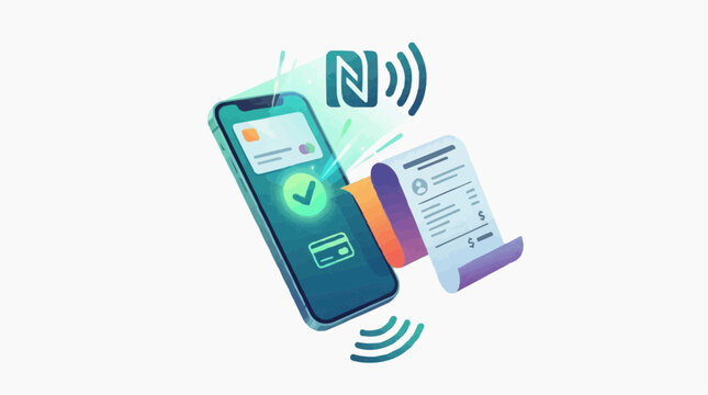Mobile payment concept and contactless technology