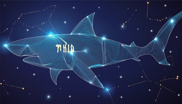 shark constellation art