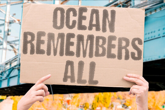 "Ocean Remembers All" Ocean records reflect every decade of unchecked emissions. OCEAN. TEMPERATURE. RECORDS. INDUSTRIAL. EMISSIONS.