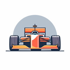 Obraz premium Stylized Illustration of a Formula 1 Race Car