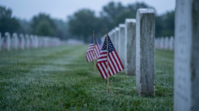 Memorial day ceremony honoring veterans arlington national cemetery photo peaceful setting ground level remembrance