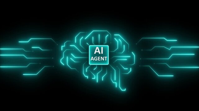 Multi agent AI systems concept on transparent background. AI driven solutions streamline workflows, Decision, Automate daily Tasks.Motion graphics of multiple AI concept. 4k motion video