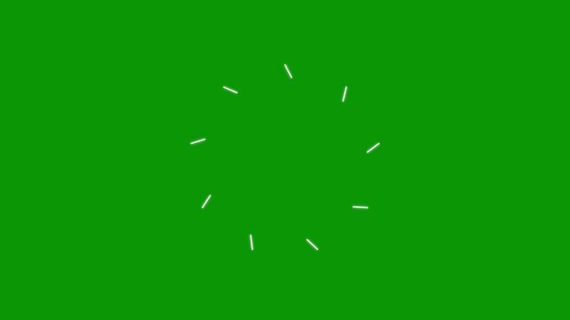 4k Bright circle burst line fireworks explosion animation green screen background glowing ellipse blast motion graphic shiny pop up element decorative sparkle effect for high quality art.